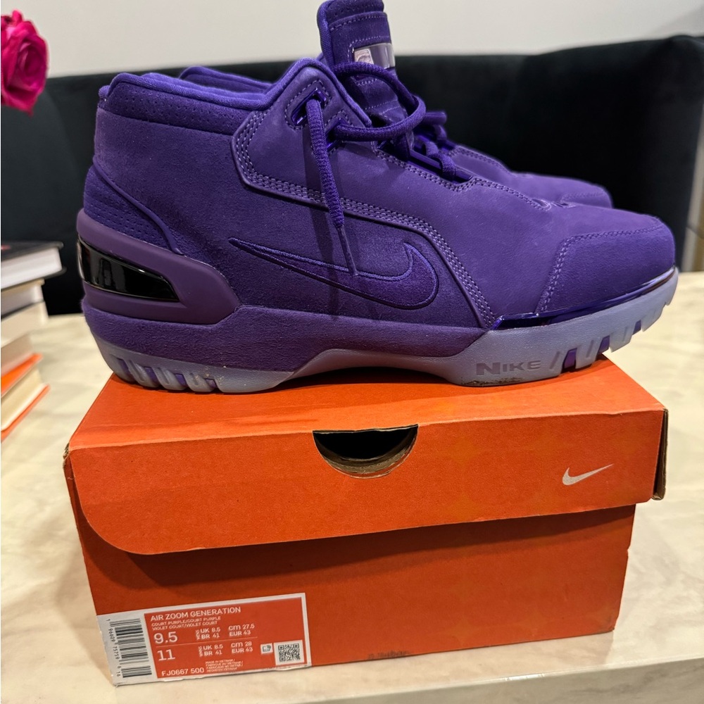 Nike Lebron 1 Air Zoom Generation Purple Sneakers